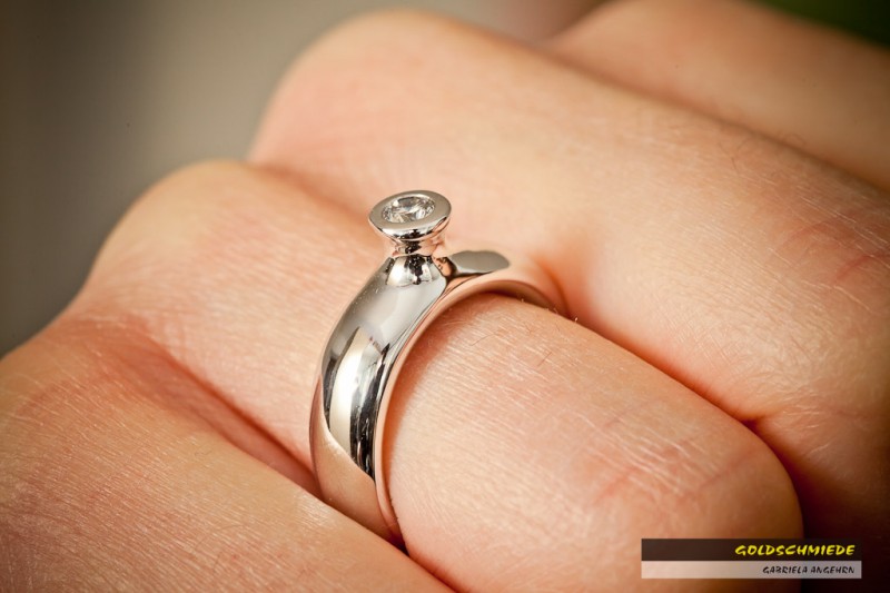 «Willst DU meine Frau werden?» Der Klassiker zum Heiratsantrag. Goldschmiede Gabriela Angehrn
